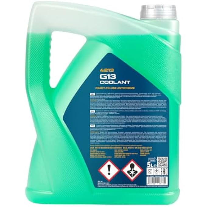 MANNOL G13 READY TO USE ANTIFREEZE COOLANT, G13, HOAT, 5 LITRES - Image 2